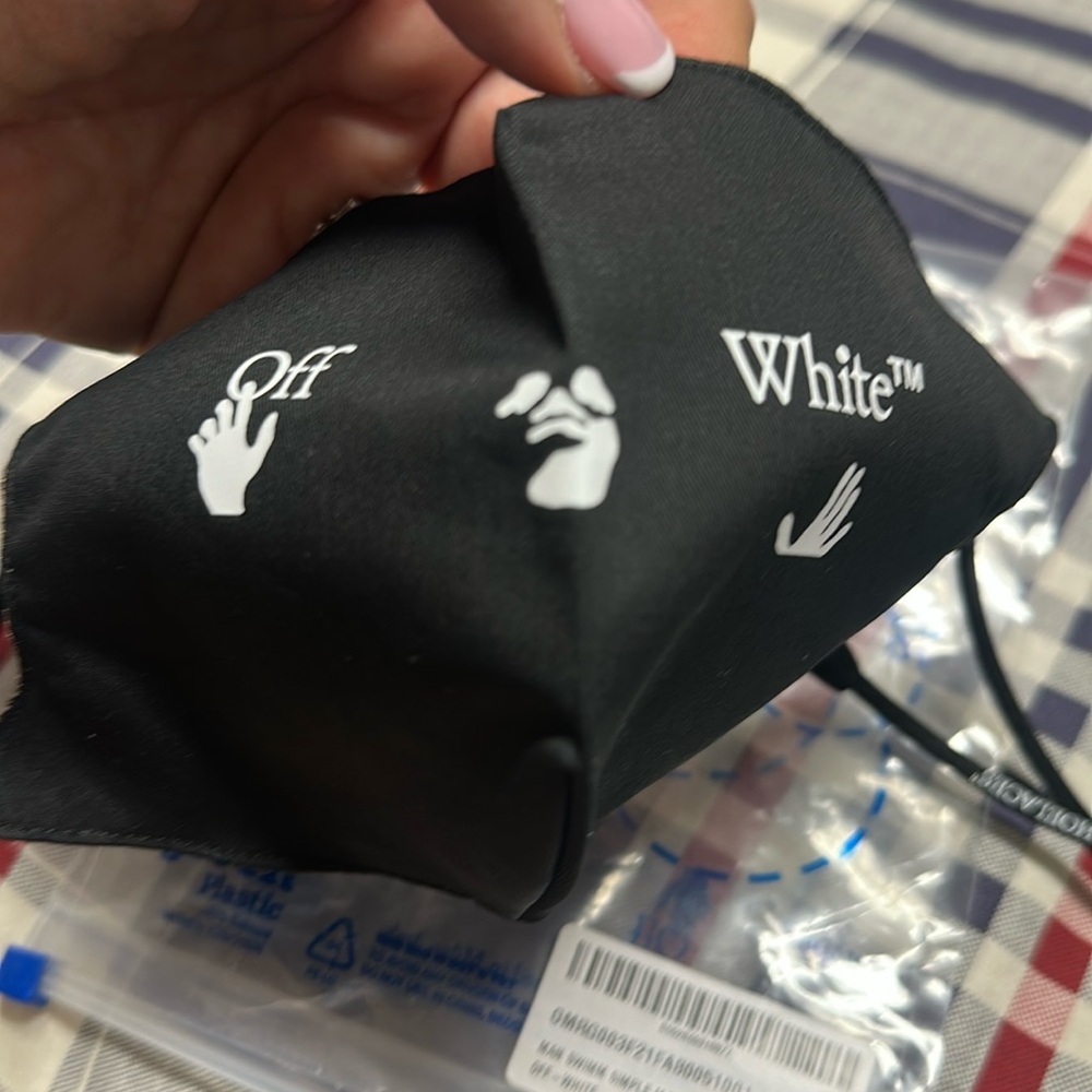 Off-White Black & white Man Swim Simple Face Mask New logo NWT original pack - Picture 3 of 11